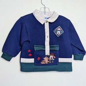 Vintage Baby Mickey Cub Patrol Outdoors Disney Babies 2000 Jacket Size 24 Months